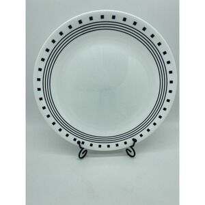 Corelle Livingware CITY BLOCK Dinner‎ Plate White Black Replacement USA (10.25")